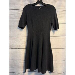 NWT Aqua Cashmere Black Short-Sleeve Dress Size S